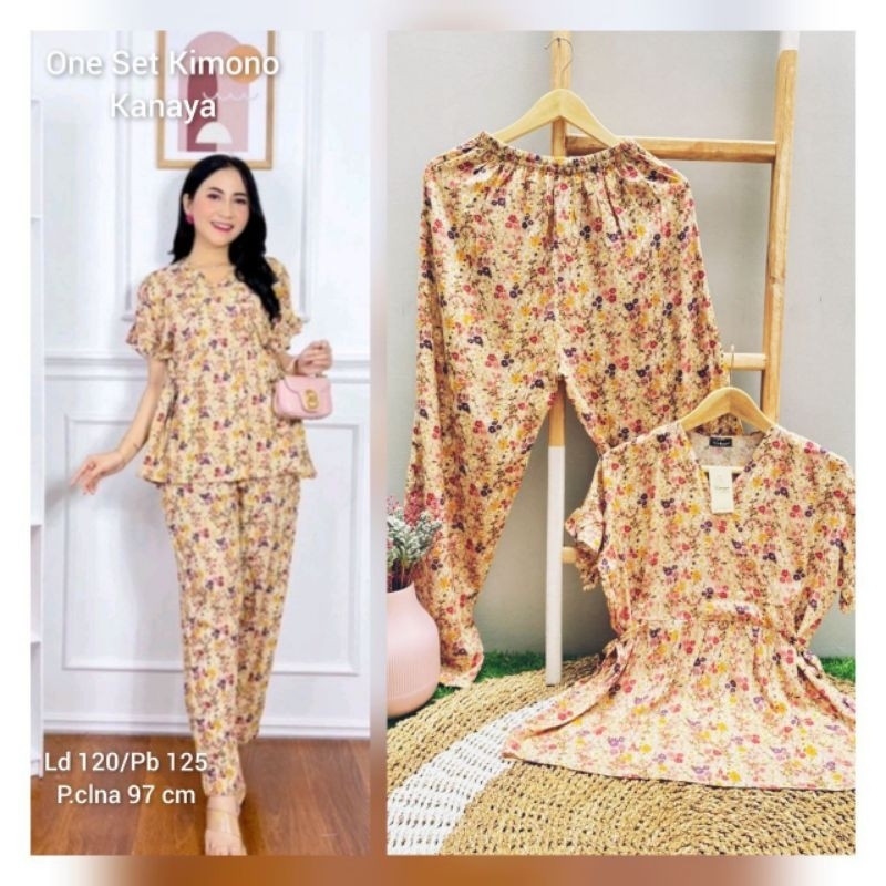 KIMONO PIYAMA ONE SET by KANAYA