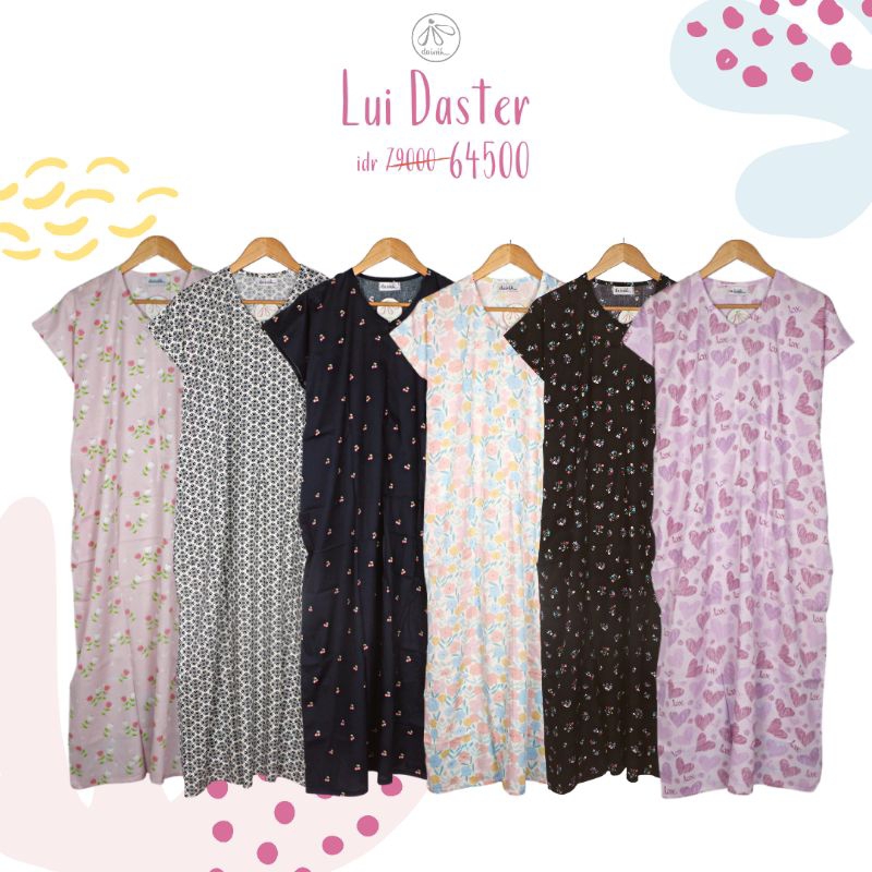 Lui Daster Busui by DAINIK Homewear LD125 Panjang Semata Kaki