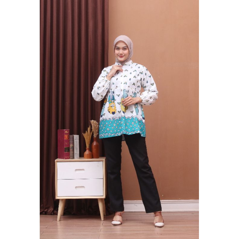 Baju Batik Wanita Modern Blouse Batik Wanita Karekter Terbaru
