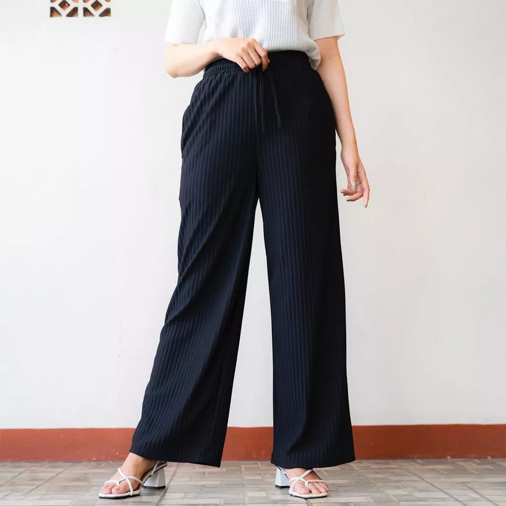 Celana Kulot Highwaist Knit Jennie Knit Pants Cullote / Celana Murah Berkualitas Kulot Knit Premium - Long Cullote Meera Pants - Korean Loose Pants Trousers Wanita / Kulot Knit / Kulot knit hornet