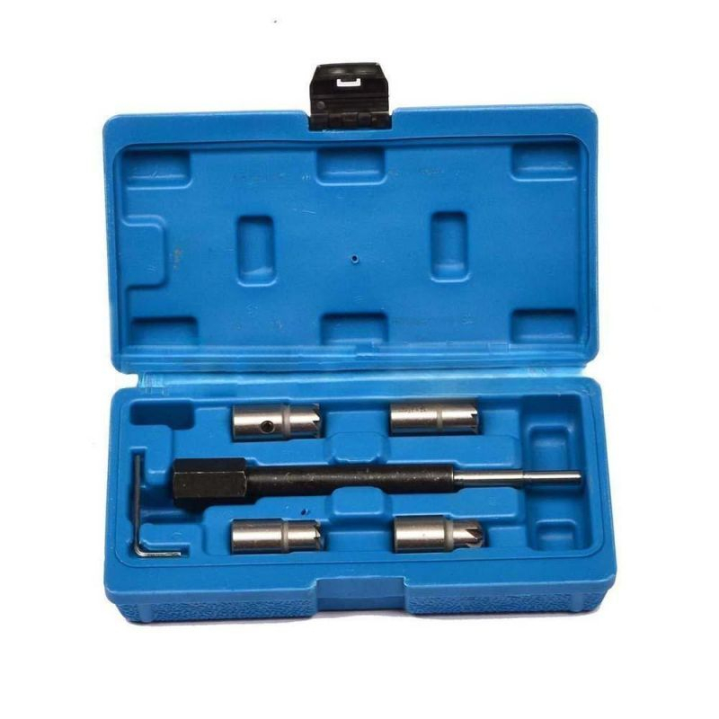 5pcs Diesel Seat Cutter Diesel Fuel Injector Seat Cleaning Kit Diesel Nozzle Reamer