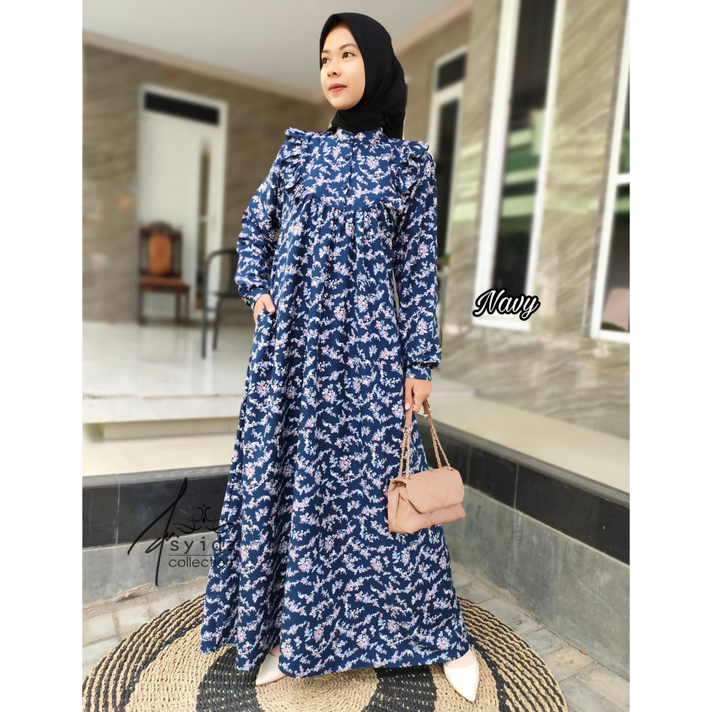 Gamis Shakila Motif / Gamis Shakila Exklusive / Gamis Shakila Size