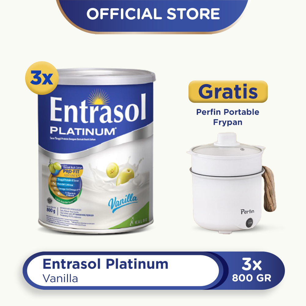 Buy 3 Entrasol Platinum 800g Free Perfin Portable Frypan