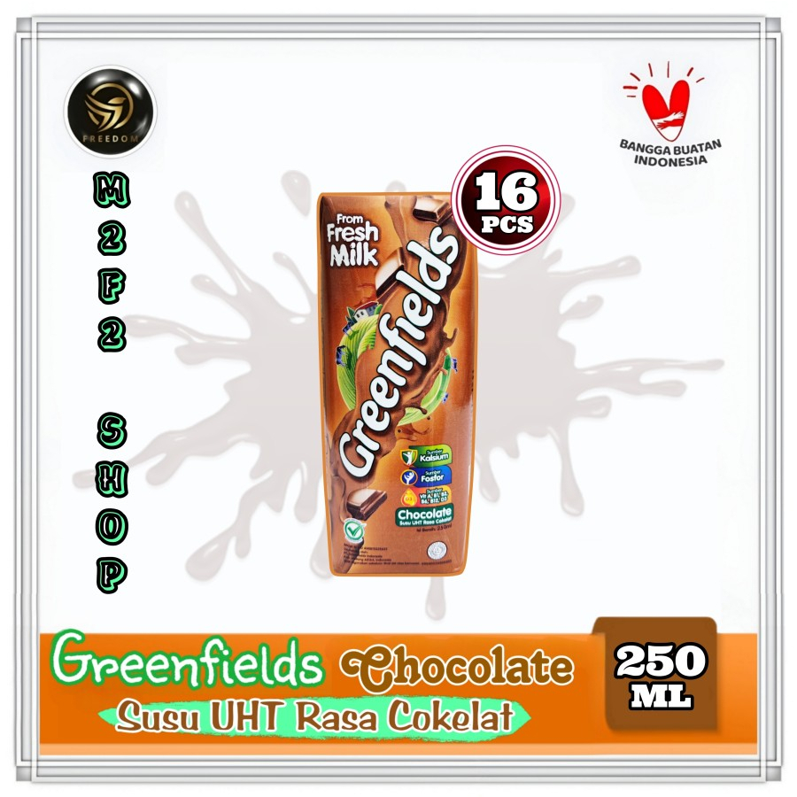 

Greenfields Susu Kotak UHT Chocolate Milk | Cokelat - 250 ml (Kemasan 16 Pcs)