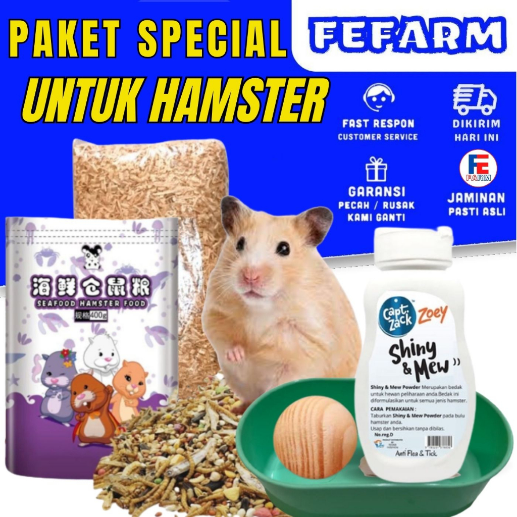 Paket Spesial Kebutuhan Hamster FEFARM