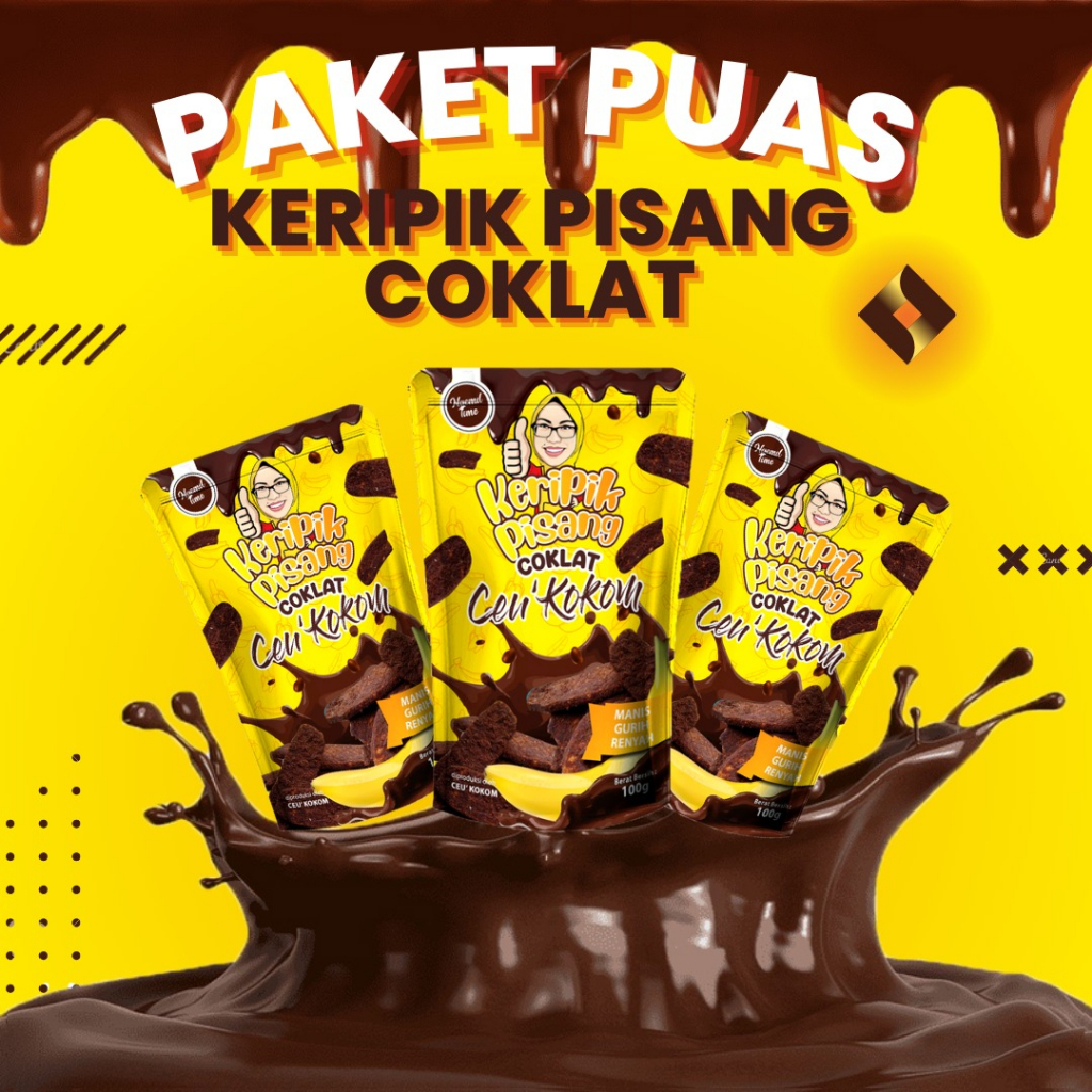 

[BUNDLING] PAKET HEMAT KRIPIK PISANG COKELAT VIRAL CEU KOKOM