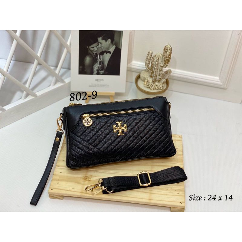 Handbag Pria Dan Wanita 2 Resleting Kode 802 Import