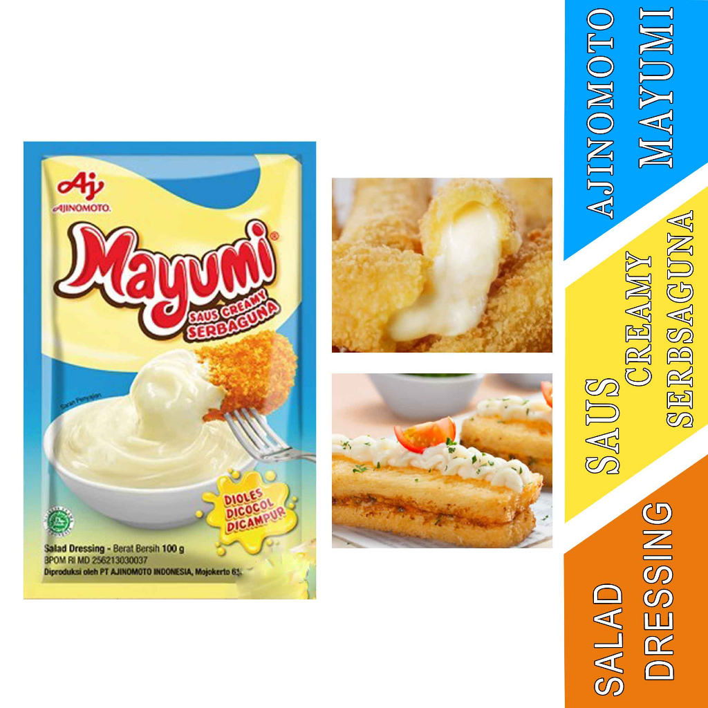 

Saus Cream Serbaguna - Mayumi Mayonnaise - Mayonaise Ajinomoto - 100gr