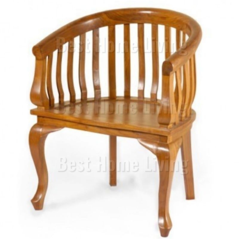 Kursi Tamu / Kursi Teras Betawi Satuan Kayu Jati