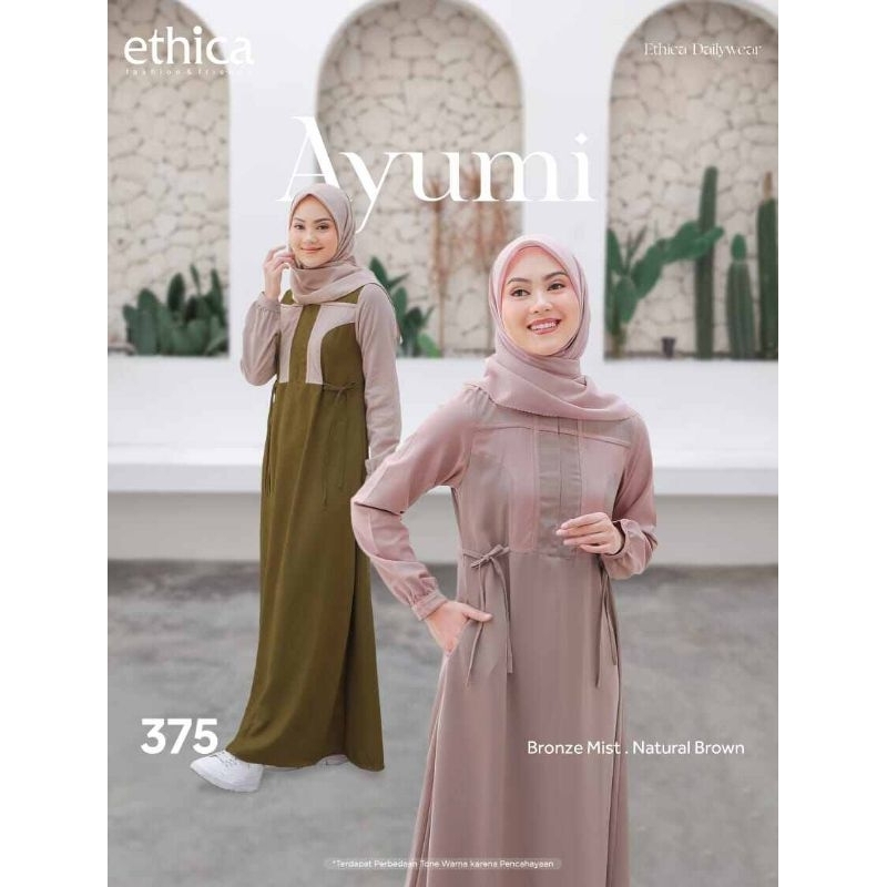 GAMIS MUSLIM AYUMI 375 SIMPLE DAN ELEGAN ETHICA
