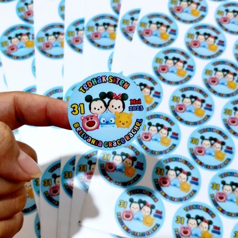Stiker Ulang Tahun Anak Stiker Happy Birthday Ultah bisa untuk Souvenir BISA REQUEST / CUSTOM