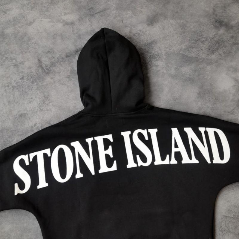 -FRMNSH- HOODIE STONE AILAND BLACK FULL TAG LABEL CASUAL