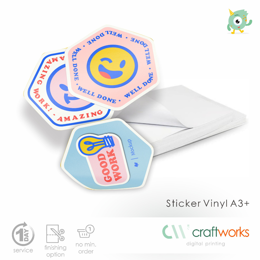 

CETAK STICKER VYNIL GLOSSY DIGITAL PRINT A3+