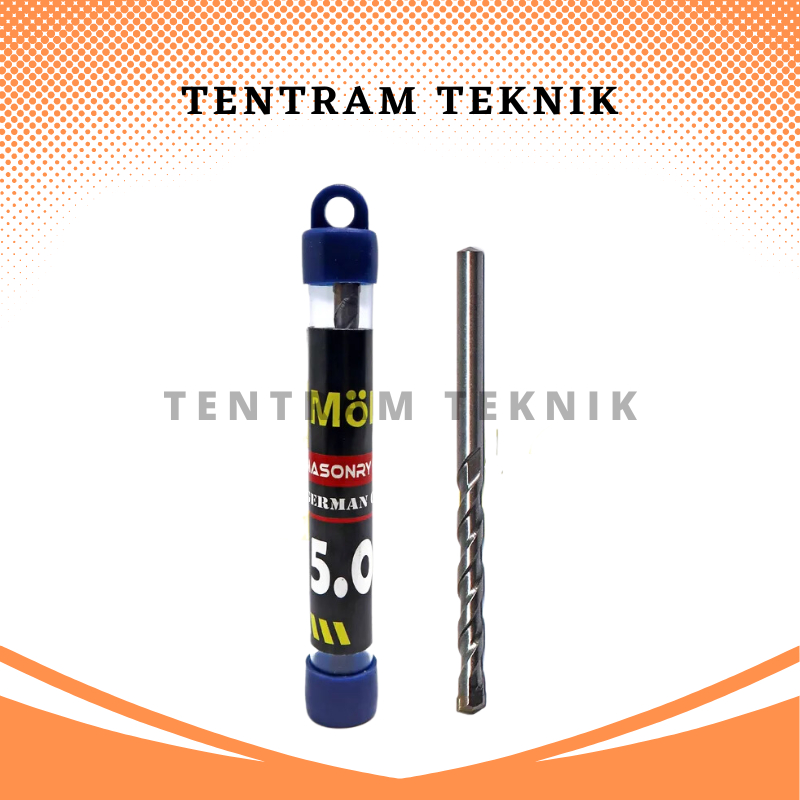 Mata Bor Beton Mollar 5 mm / Bor Tembok Dinding 5 mm Mollar / Mata Bor Beton Tembok 5mm Mollar / Mat