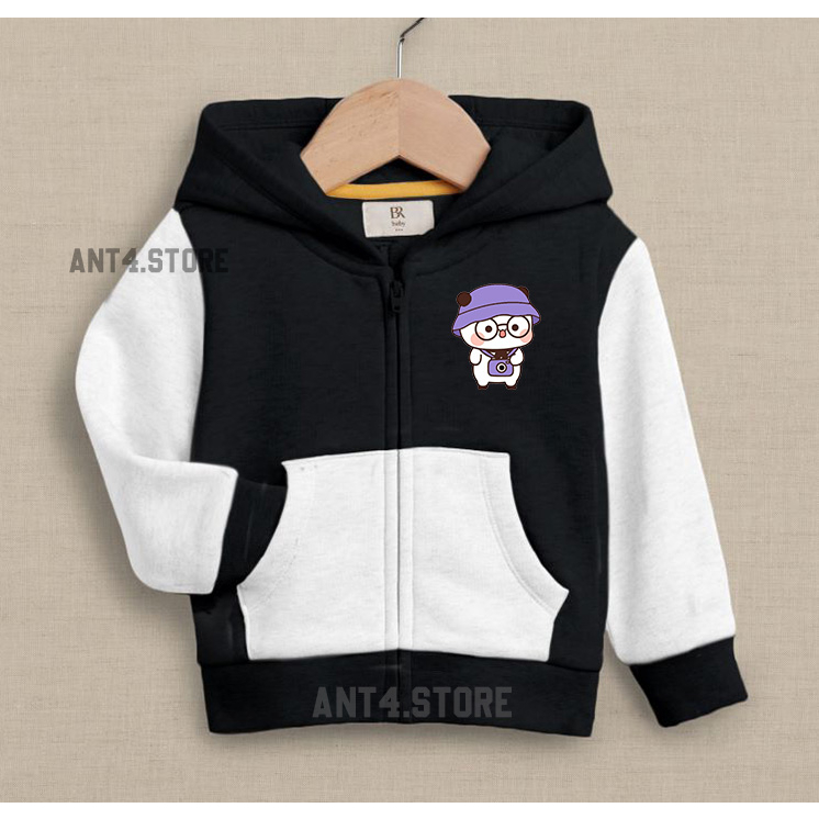 JAKET ANAK PEREMPUAN PADA BOBA ZIPPER ANAK LAKI-LAKI UNISEX UMUR 2-12TAHUN