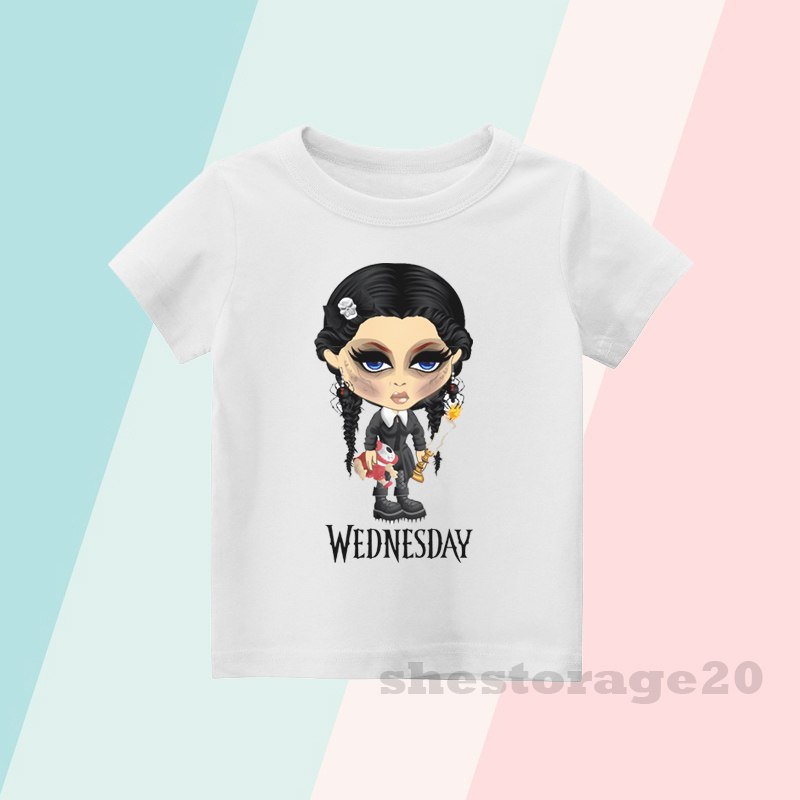 BAJU ANAK KAOS ANAK WEDNESDAY ADDAMS - PREMIUM QUALITY