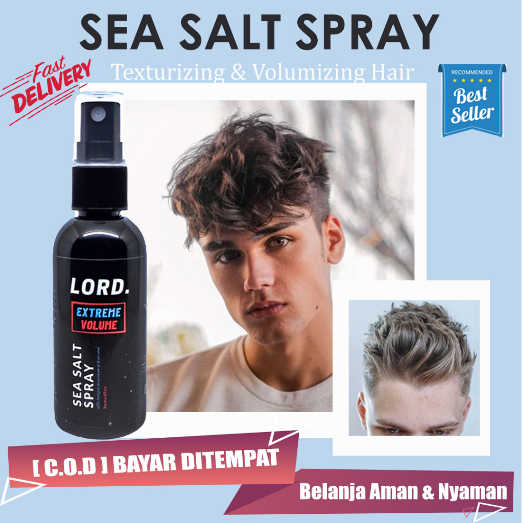 Sea Salt Hair Spray Texturizing Volumizing Rambut Pria Aroma Parfum