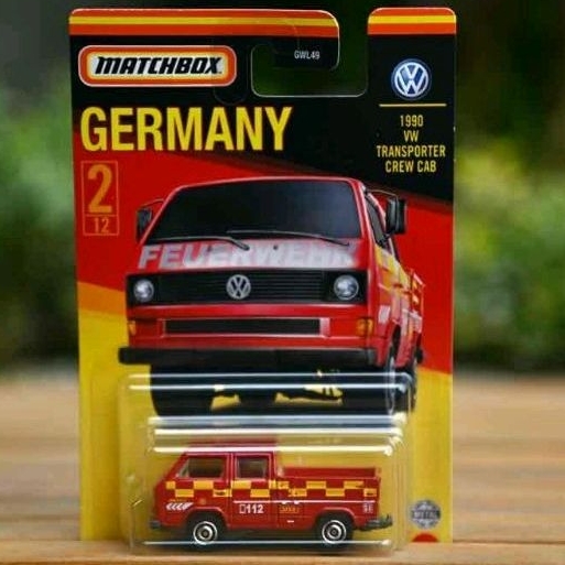 Matchbox Volkswagen Transporter Crew Cab, Original Mattel