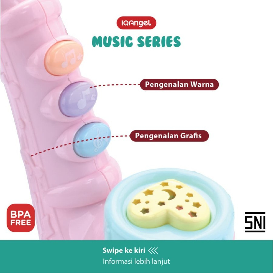 IQAngel  Saxephone Toys / Mainan Bayi Musik | Baby Musical Toys