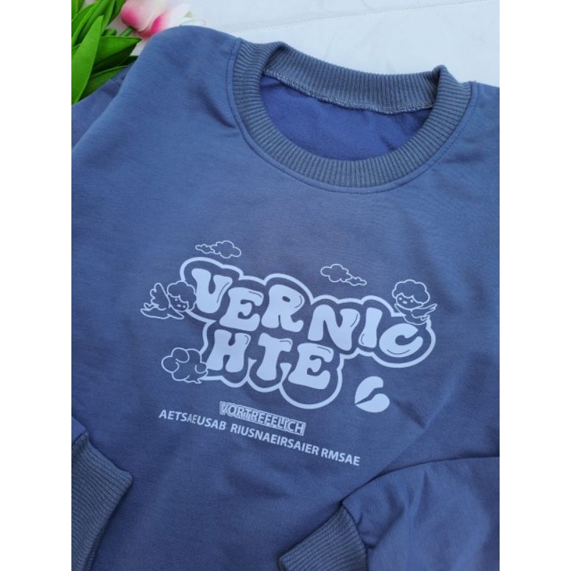 VERNIC SWEATER WANITA &amp; PRIA COUPLE CREWNECK