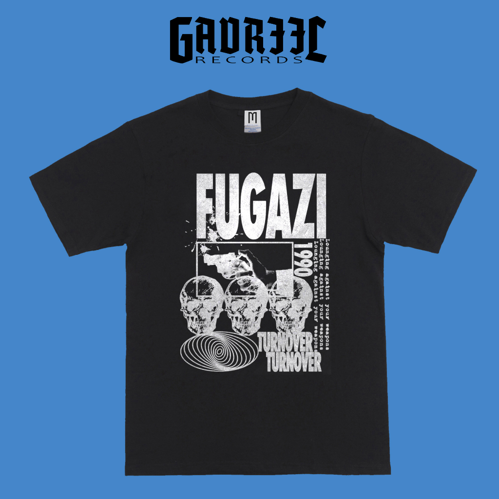 Koas Band FUGAZI Turnover Tshirt Merchandise Hardcore