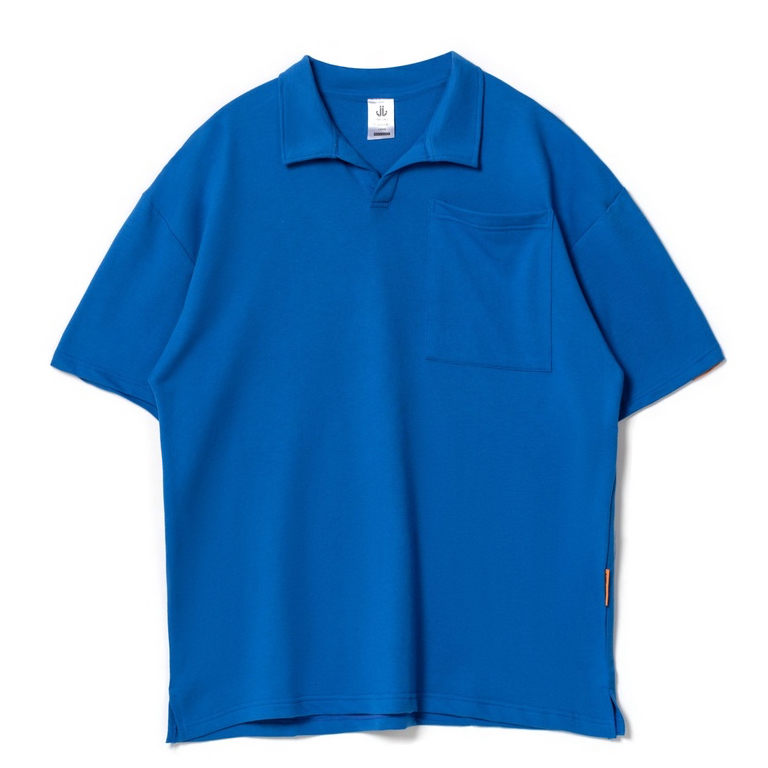 JAVAJONES Oversized Polo Baby Terry Arlo Blue| Kaos Pria Wanita