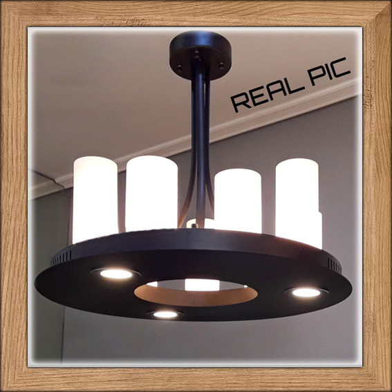 Lampu hias gantung masjid MODERN ROUND ALTAR gereja LED big size ceiling lighting living dining room