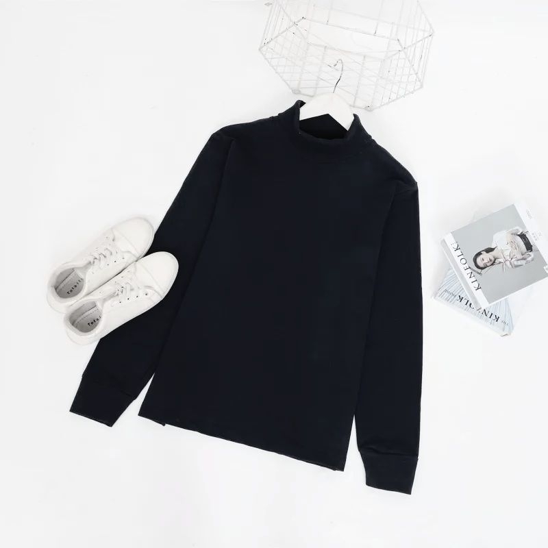 [COD] Turtleneck RIB (Premium) Pria dan Wanita Black/Hitam