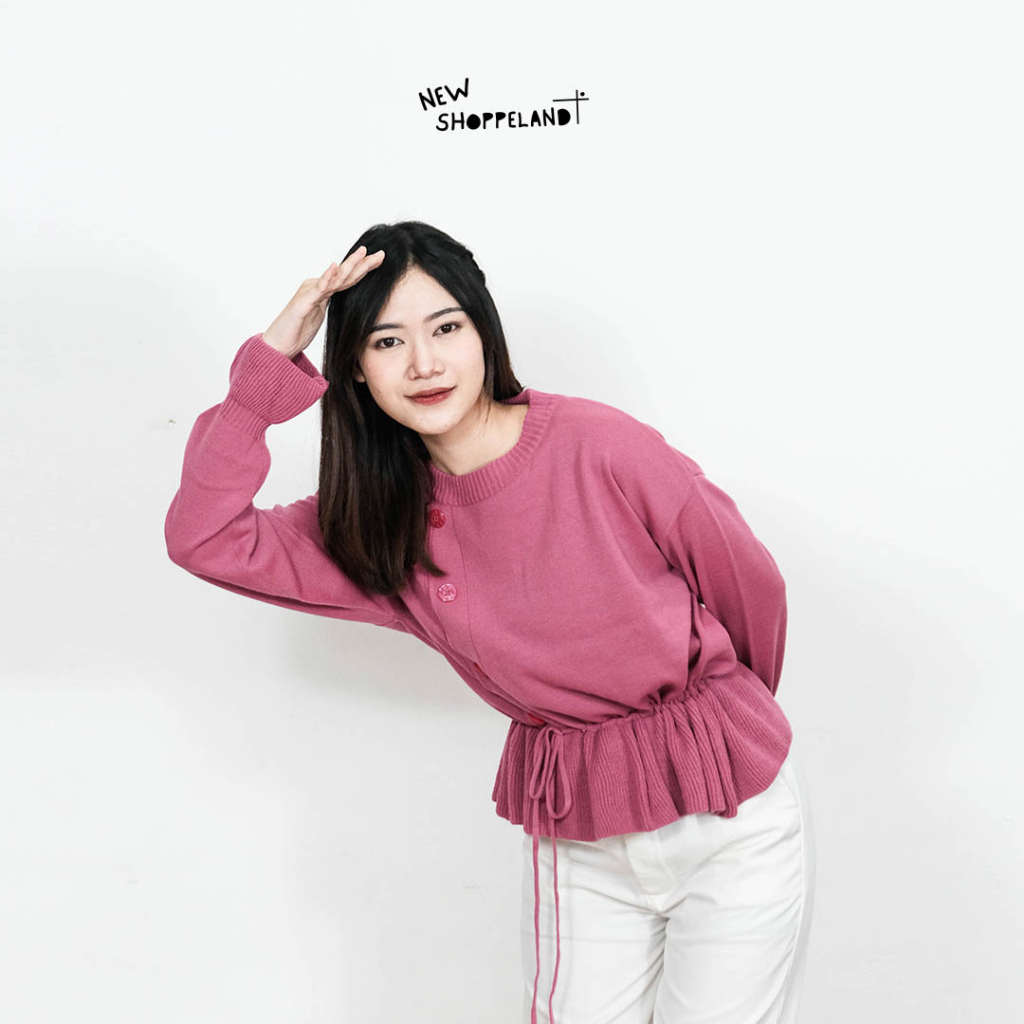 NEWSHOPPELAND - Evelyne Knit Blouse Premium