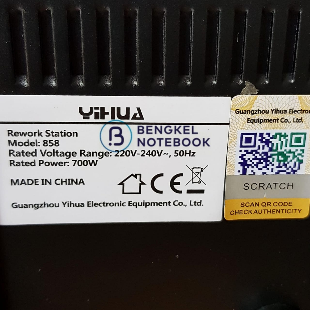 Hotair Blower Solder Yihua 858 SKU 71017 Digital