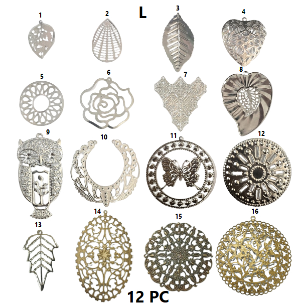 Ornamen Kerangka Lempengan Macam2 Model Type L, Harga/12pc