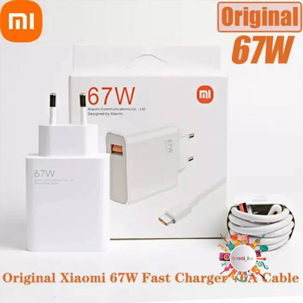 DA3928 CHARGER CASHAN TC ORIGINAL 100% XIOMI 67W TURBO CHARGER REDMI 9 9A 9C 10 10A 10C 11 12 C REDM