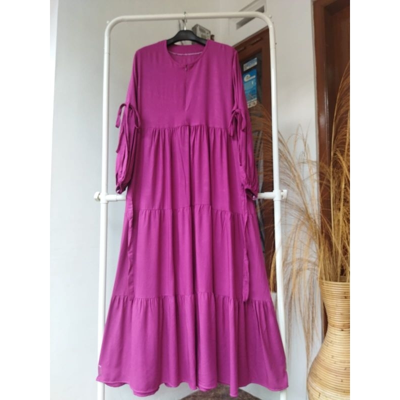 Gamis polos/rayon polos/gamis busui/gamis harian murah