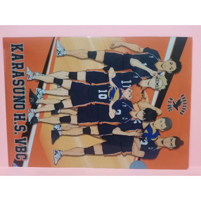 

Clear File A4 Haikyuu Clear File Karasuno Merch Official Haikyuu