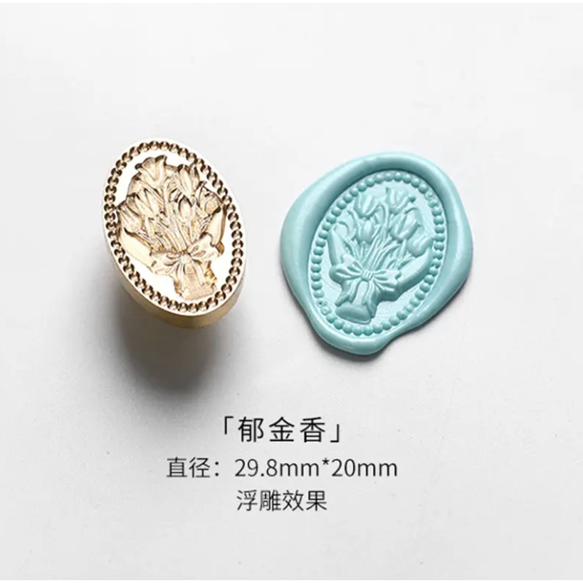 

(KSC) Emeline (Sky) - 1 Pcs seal wax coin sticker siap pakai ready stock (Include double tape) / souvenir pernikahan / accesories / calligraphy / journaling / undangan / hampers