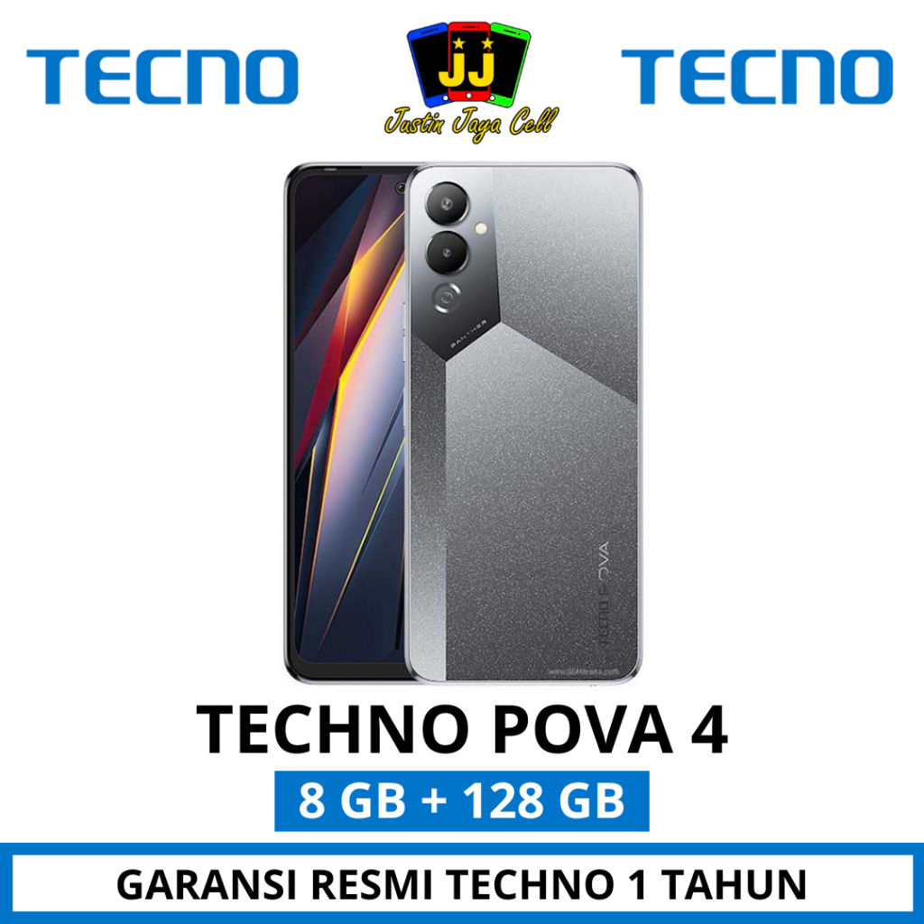 TECNO POVA 4 8/128 GARANSI RESMI TECNO 1 TAHUN