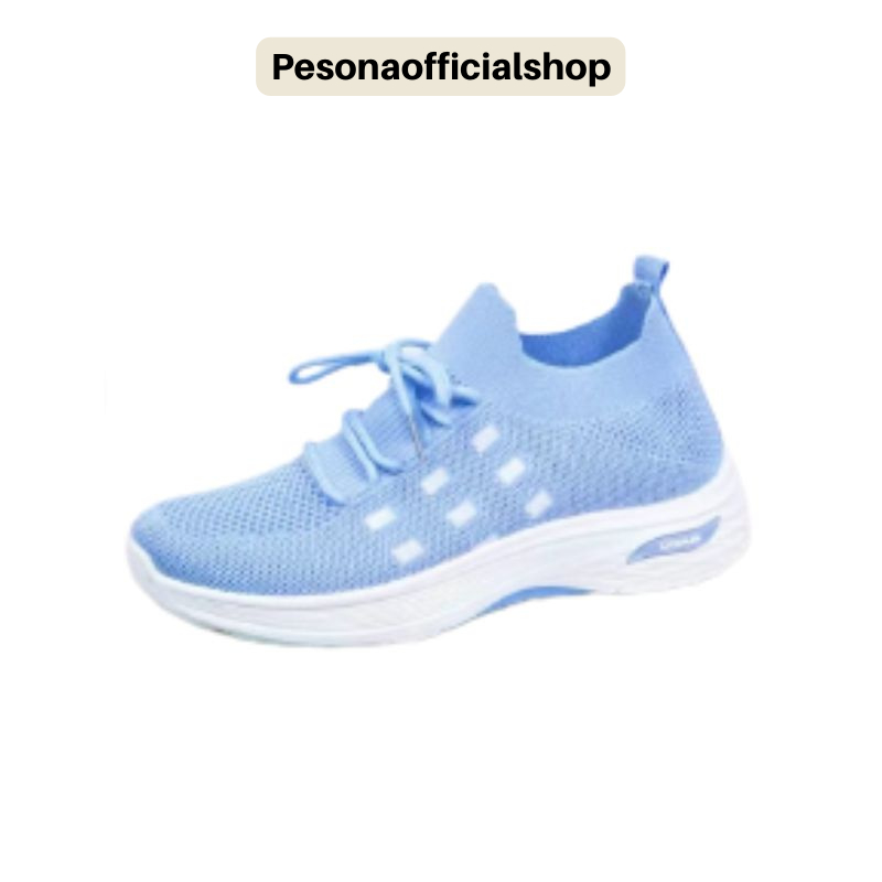 COD POS R-25 Sepatu Sneakers Rajut Wanita Olahraga Jogging Sepatu Sport Wanita