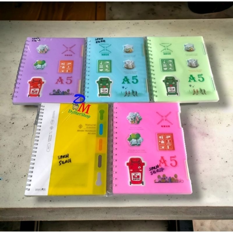 

notes buku spiral ukuran A5 & A6