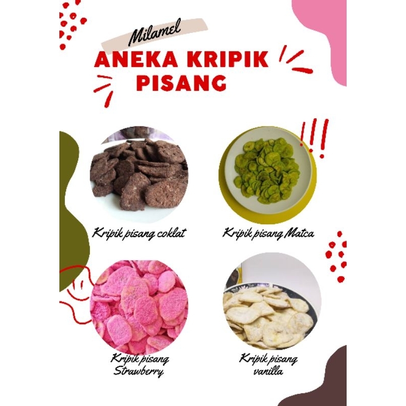 

Kripik pisang manis aneka rasa