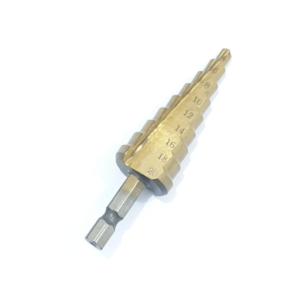 Veloz Heavy Duty Step Drill 4-20mm / HSS Titanium Coated