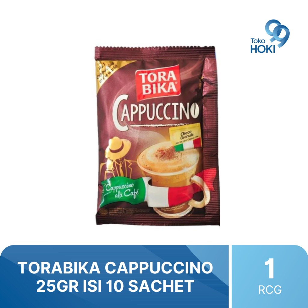 

TORABIKA CAPPUCCINO 25GR 1 RENCENG ISI 10 SACHET