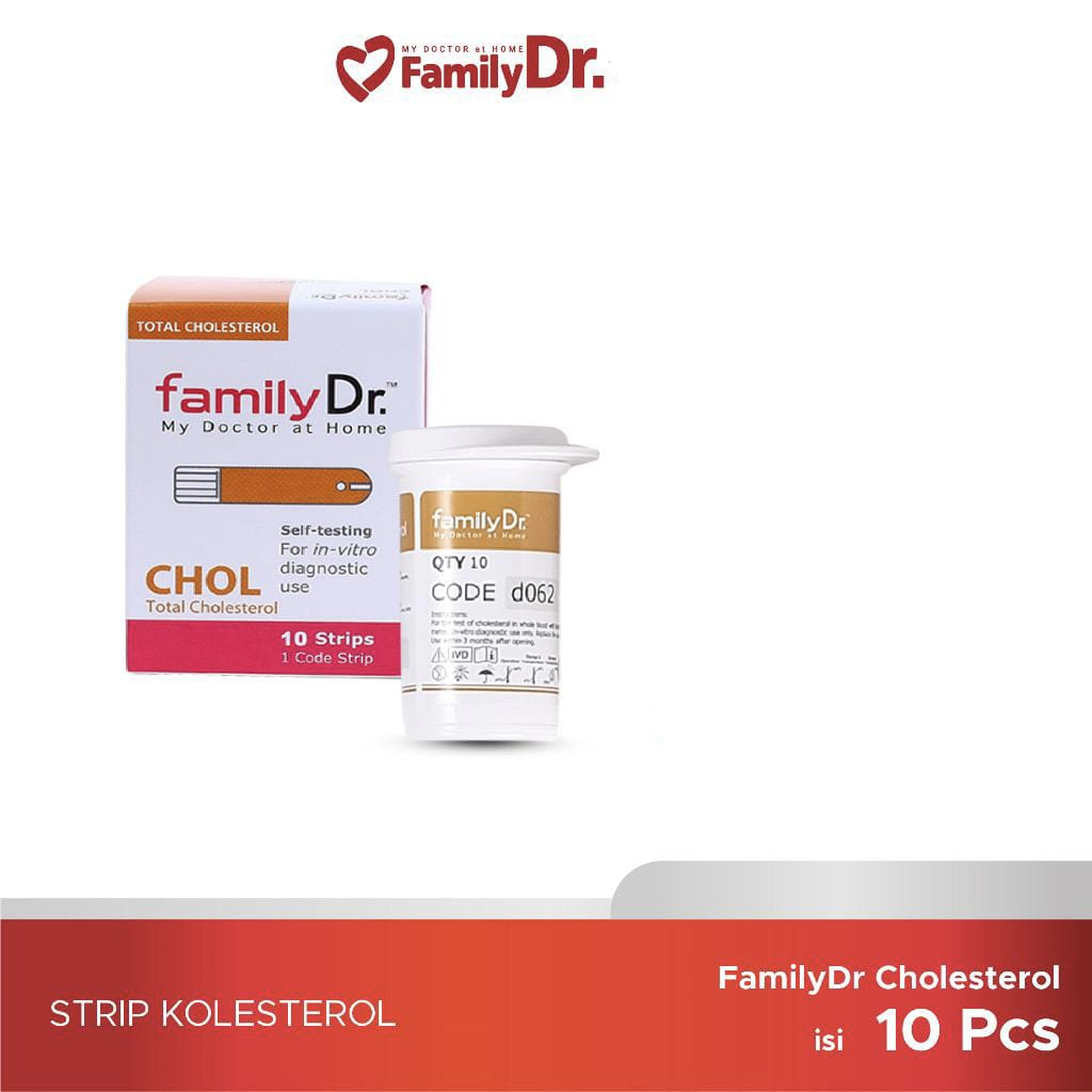 STRIP TEST KOLESTEROL FAMILY DR ISI 10 PCS / FAMILY DR STRIP CHOL TOTAL CHOLESTEROL ISI 10 PCS