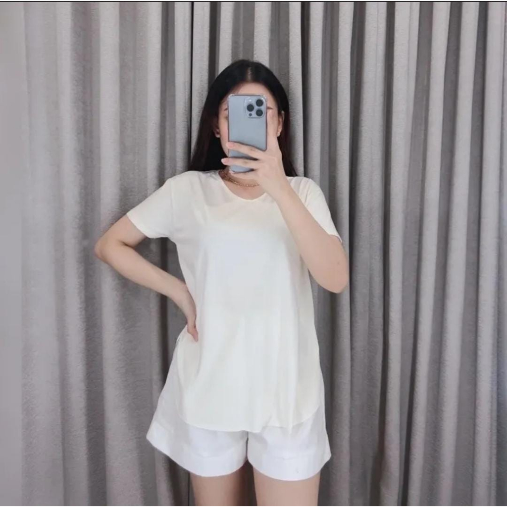 Kaos Oversize Lengan Pendek Kaos Wanita Atasan Wanita SpandeK Kaos MUrah