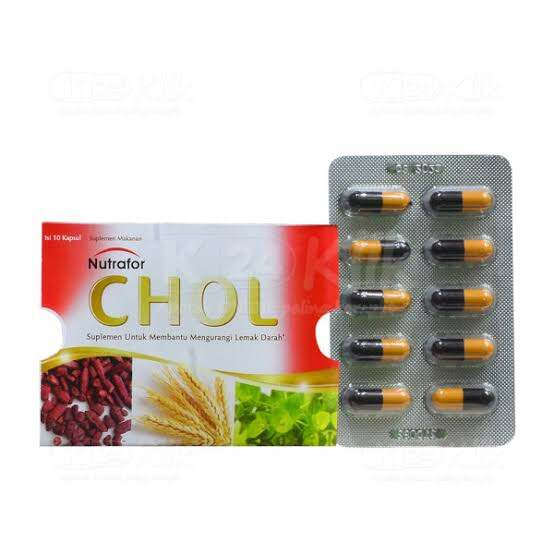 NUTRAFOR CHOL STRIP 10 KAPSUL (MENGATASI KOLESTEROL)