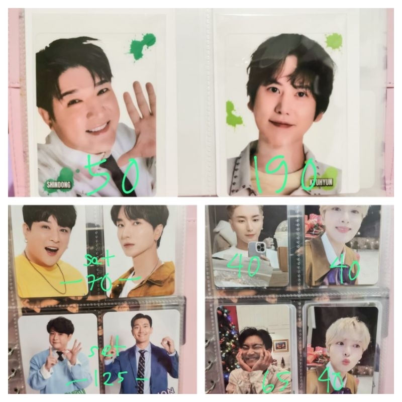 PC Photocard Official Super Junior Kyuhyun Ryeowook Leeteuk Siwon Shindong