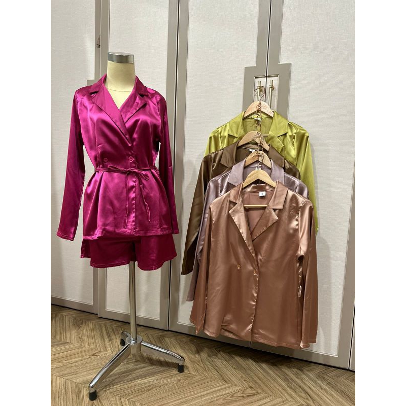 Setelan Wanita Set Baju Wanita Setelan satin Setelan Summer Baju Summer Setelan Celana Pendek baju s