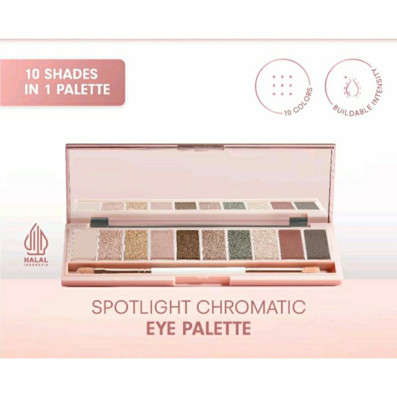 Instaperfect SPOTLIGHT Chromatic Eye Palette 10 g Wardah eyeshadow pallete Kosmetik Mata Makeup Cosmetic