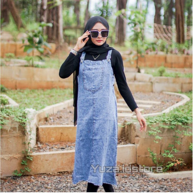 OVERALL JEANS WANITA - OVERALL JEANS PREMIUM ALL SIZE JUMBO