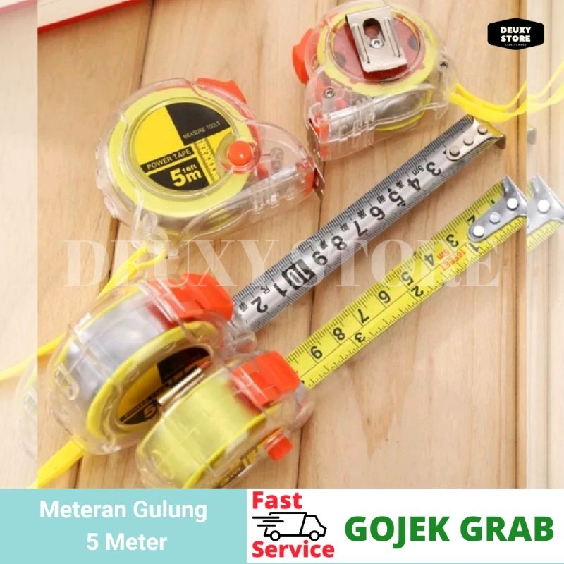 Meteran Bangunan Alat Pengukur Bangunan Meteran Portable Gulungan