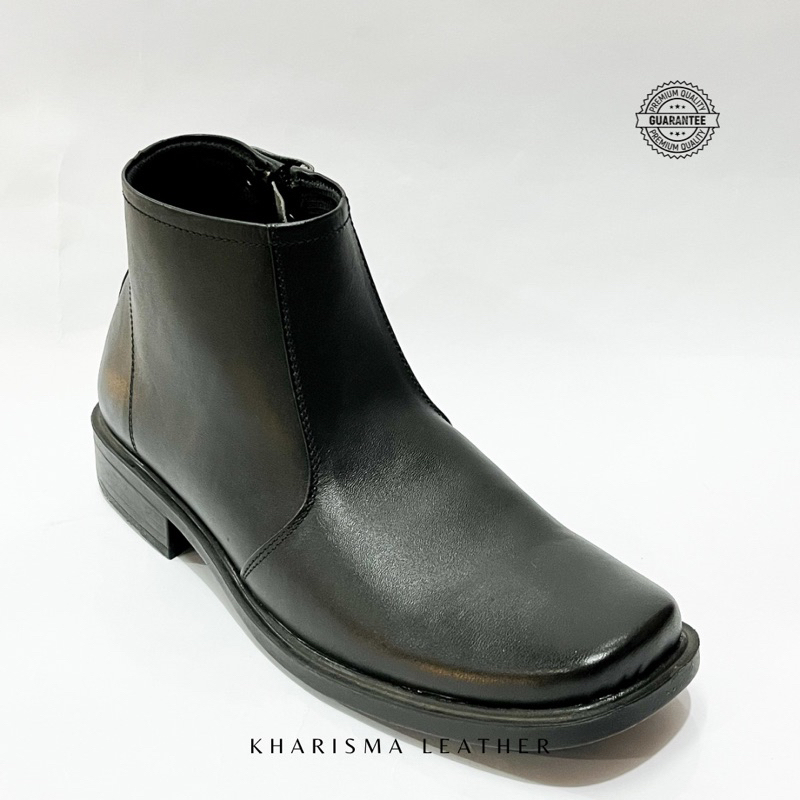 Sepatu Kulit Pria - Sepatu Kantor - Sepatu PDH Pria - Sepatu Kulit Asli Garut PDH